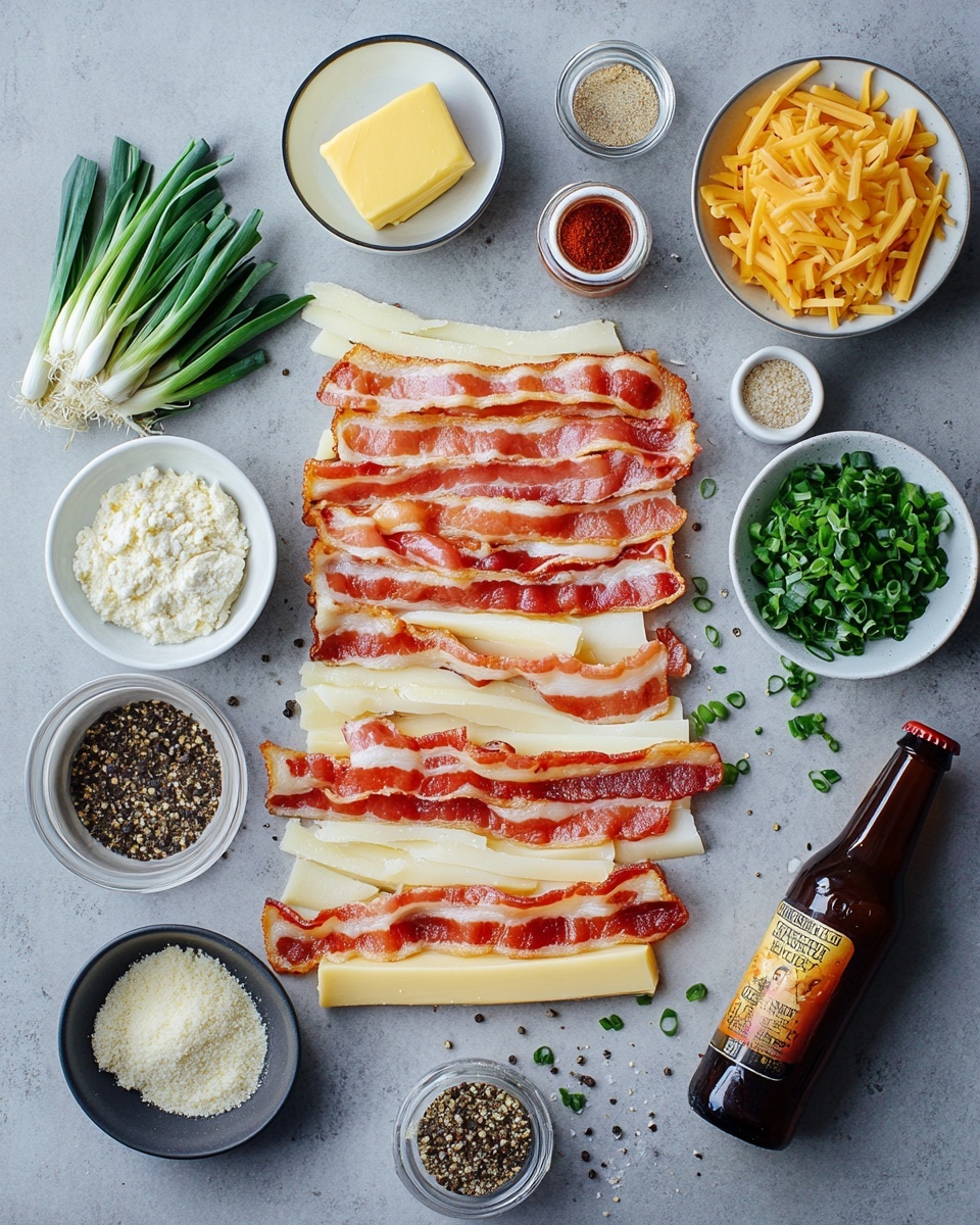 A bowl filled with creamy yellow soup with small bits of ingredients visible inside, topped with shredded orange cheese and small dark brown pieces and chopped green herbs. The bowl is placed on a round wooden board with green herb sprigs scattered around. Next to the bowl is a bronze spoon on the board. Above the bowl, a large pot with the same yellow soup and a ladle is visible. Around the setup are colorful mini bell peppers on a wooden surface, and a white cloth with dark stripes lies beside the board. The whole scene is set on a white marbled textured surface. Photo taken with an iphone --ar 4:5 --v 7