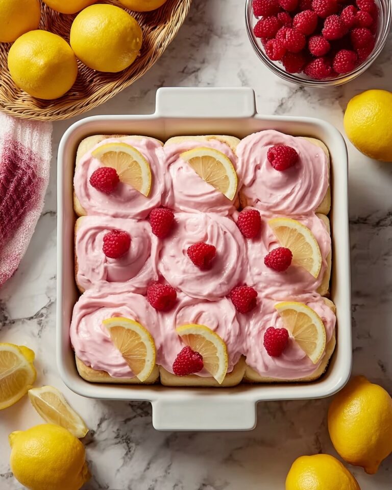 Lemon Raspberry Cinnamon Rolls with Cream Cheese Frosting Recipe