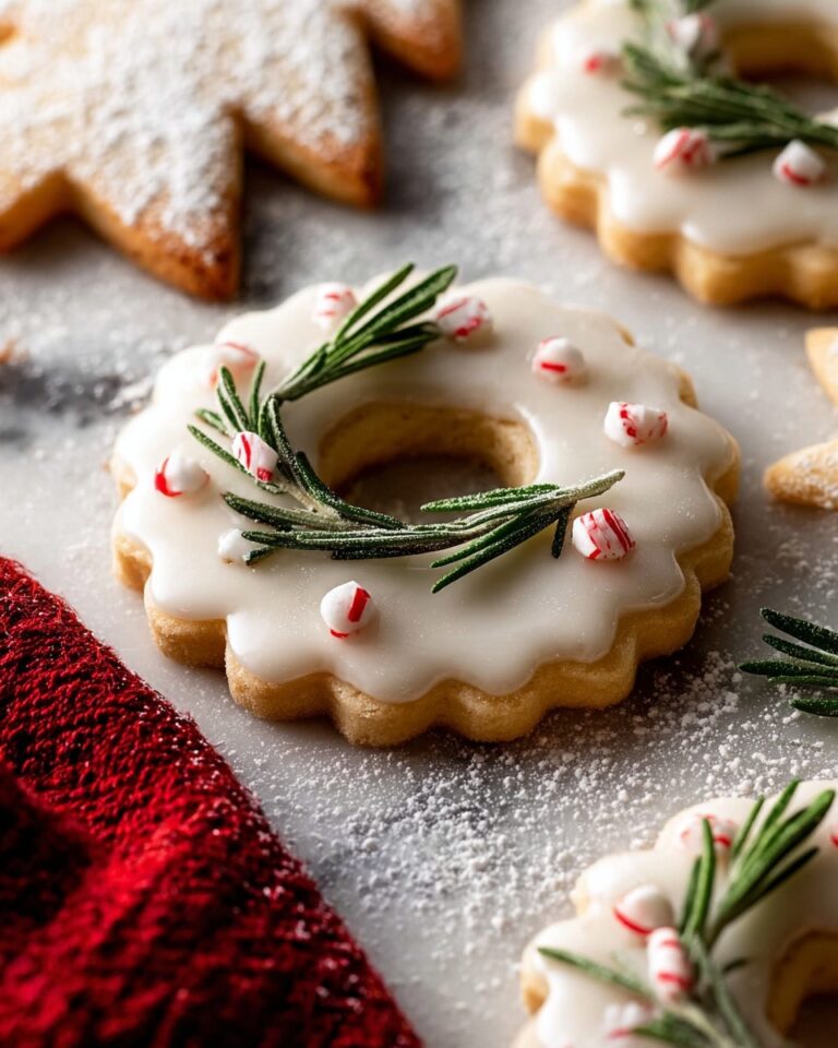 Vanilla Ginger Wreath Cookies Recipe
