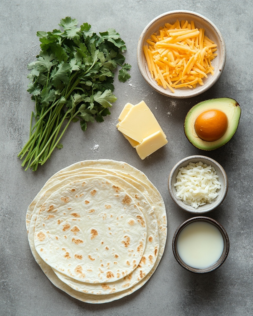 A stack of six folded quesadilla slices is arranged neatly on a white rectangular plate. Each quesadilla layer is made of a golden brown, slightly toasted tortilla filled generously with soft, scrambled yellow eggs mixed with melted cheese. Small green chives are sprinkled on the top and around the plate for garnish. Behind the plate, there is a clear glass of water on a white marbled surface with a soft beige cloth placed casually in the background. The light brings out the warm textures and the creamy filling inside the quesadillas photo taken with an iphone --ar 4:5 --v 7