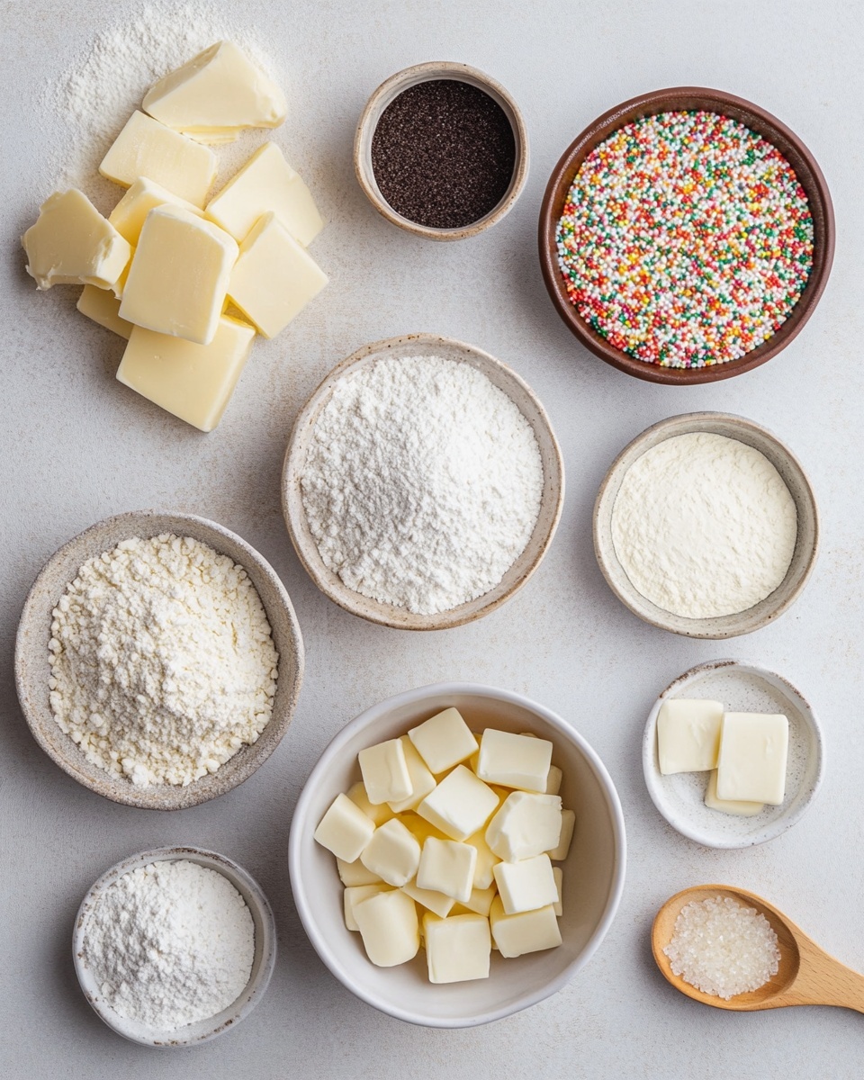 There are two pink and red spiral cookies with a swirled pattern placed side by side on a small white plate in the front. Each cookie has small white and red sugar beads around the edges. Behind this plate, there is a stack of four small white plates, each holding similar pink and red spiral cookies, showing the swirl design clearly. To the left of the plates is a white mug with brown writing on it, and a metal whisk lying horizontally, crossing in front of the mug and between the plates. All of this is set on a red cloth with white stitching around the edges, and the background has a white marbled texture. photo taken with an iphone --ar 4:5 --v 7