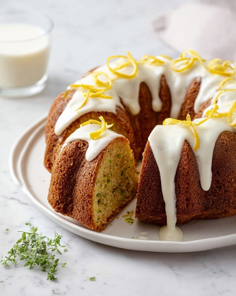 Lemon Zucchini Cake with Lemon Glaze Recipe