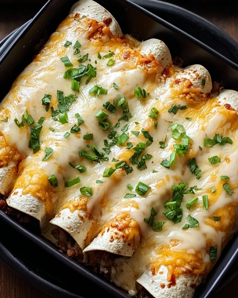 Jalapeño Popper Cheesy Chicken Enchiladas with Creamy Sauce Recipe
