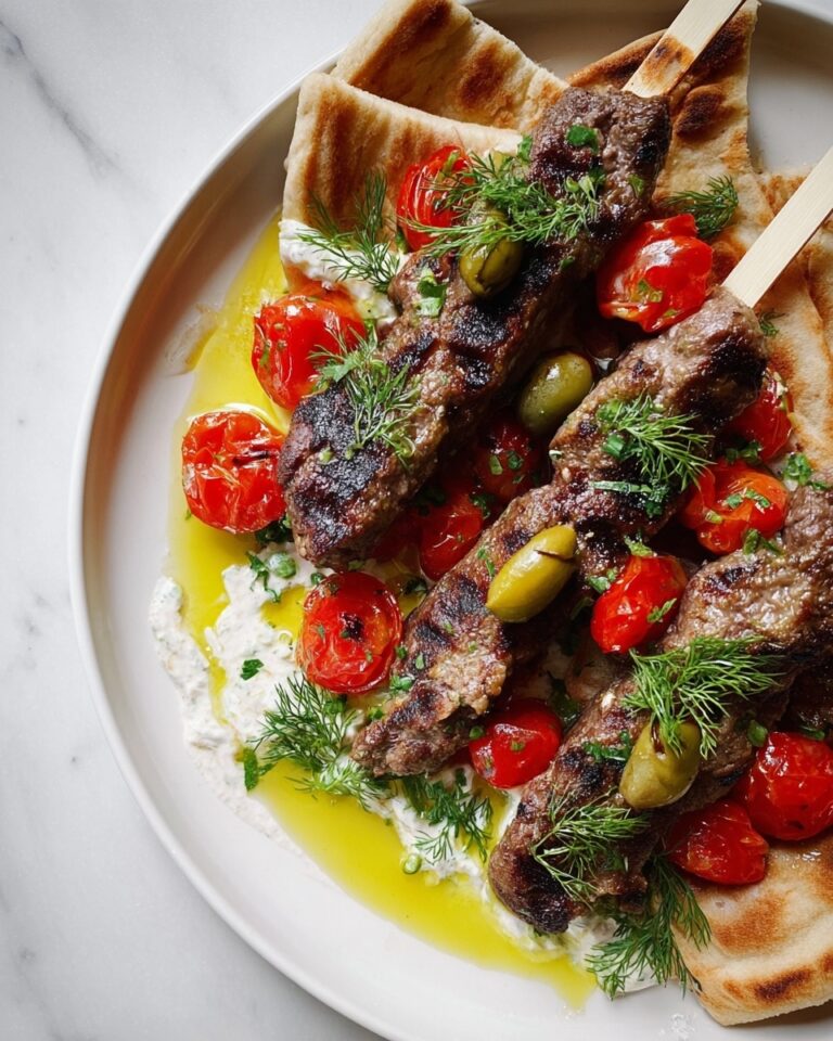 Kofta Kebab with Tzatziki and Pita Recipe