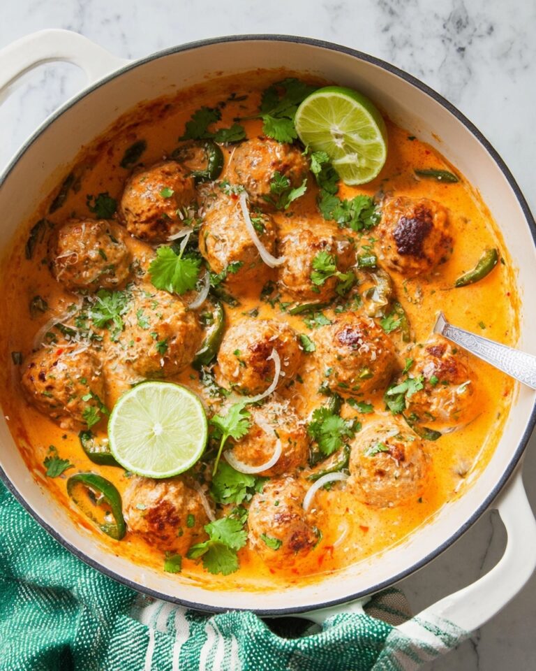 Creamy Coconut Curry Meatballs with Fresh Herbs Recipe