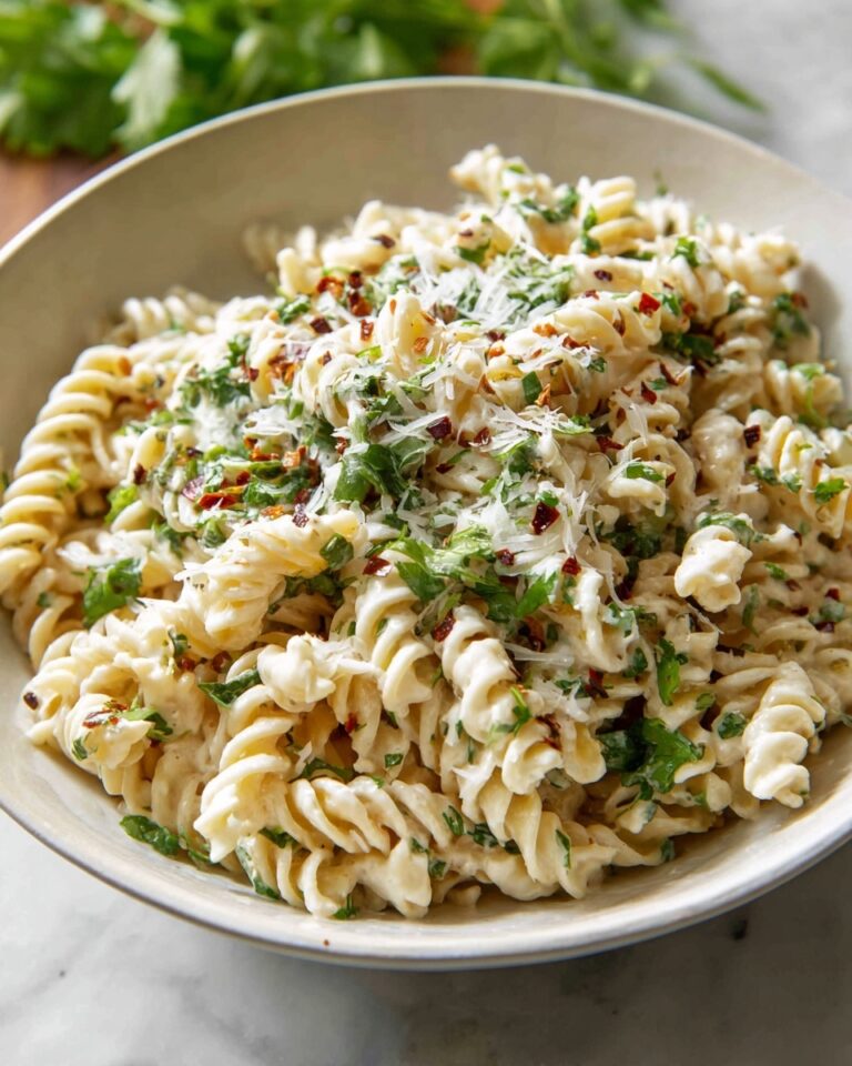 Cheesy Protein Pasta with Spinach and Cottage Cheese Recipe