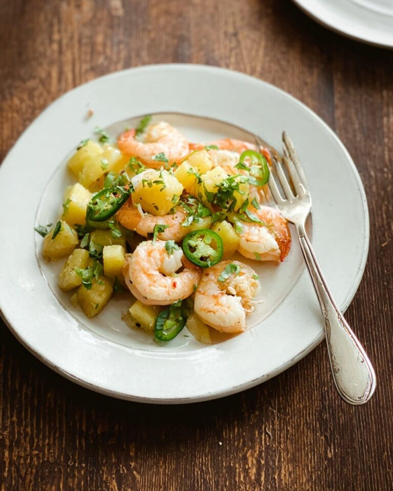 Lemon Shrimp and Baked Potatoes Recipe