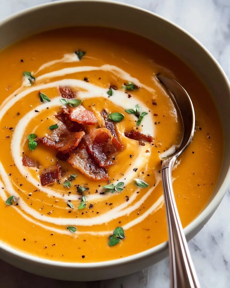 Creamy Carrot Soup with Bacon Recipe