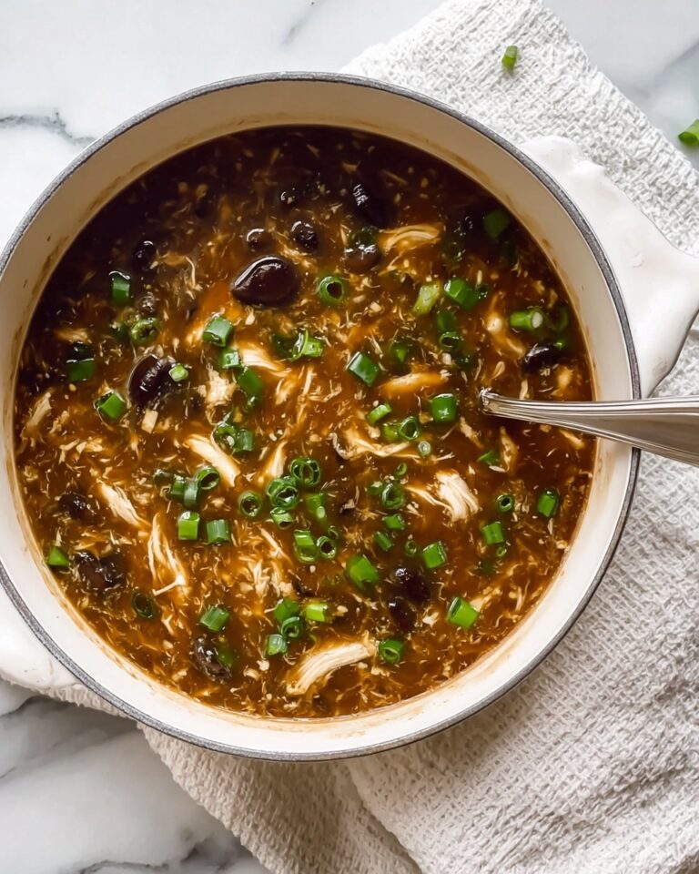 Hot and Sour Soup with Chicken and Mushrooms Recipe
