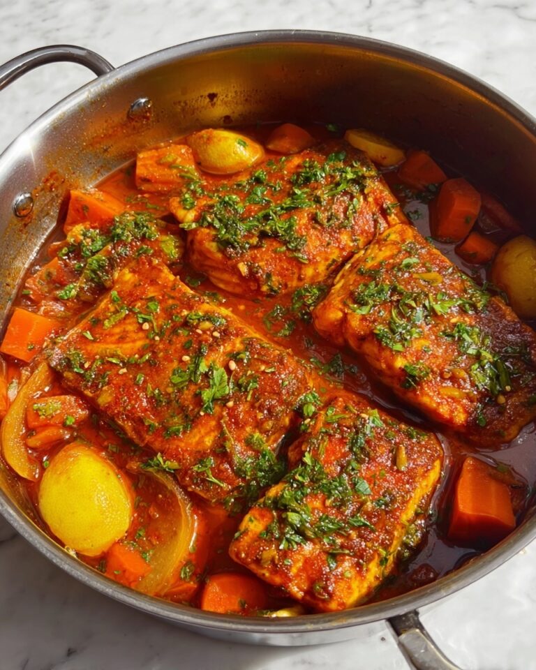 Classic Spicy Moroccan Fish in Rich Sauce Recipe