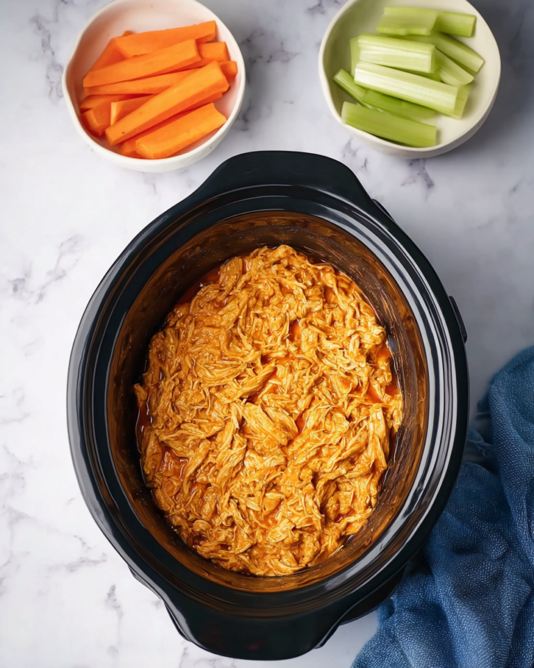 Creamy Buffalo Chicken Dip in Slow Cooker Recipe