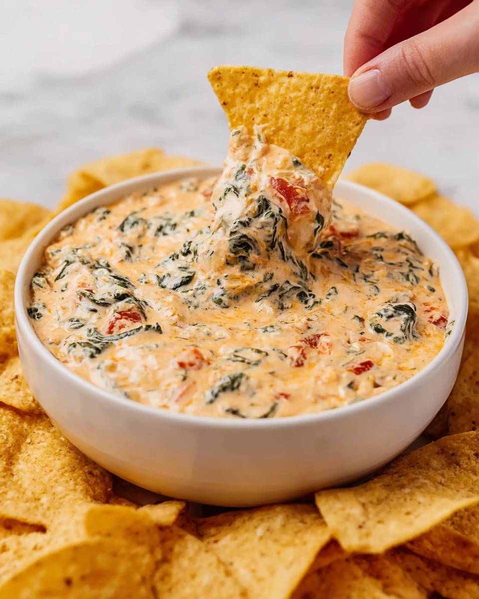 Slow Cooker Spinach Queso Dip Recipe
