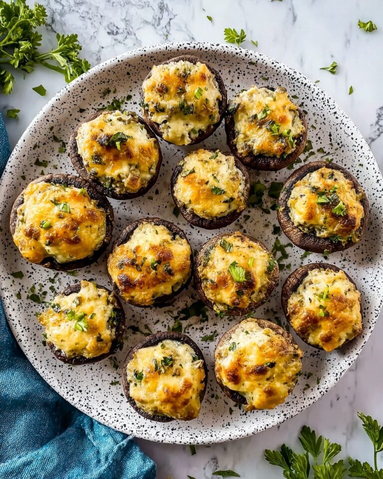 Spinach Dip Stuffed Mushrooms Recipe