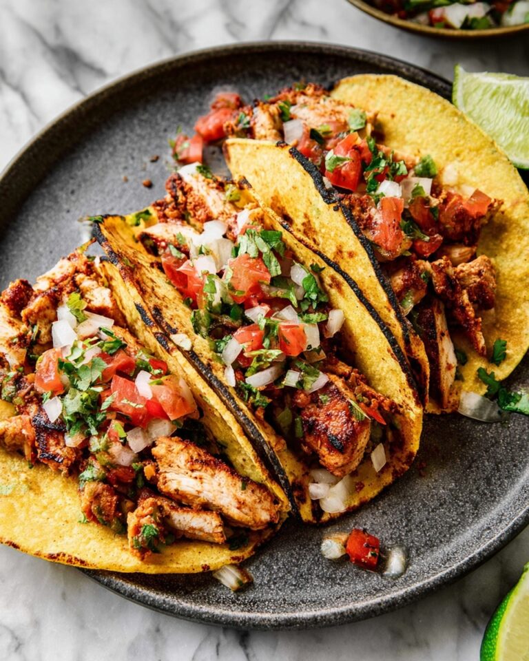Creamy Chicken Street Tacos with Avocado, Cilantro, and Lime Recipe