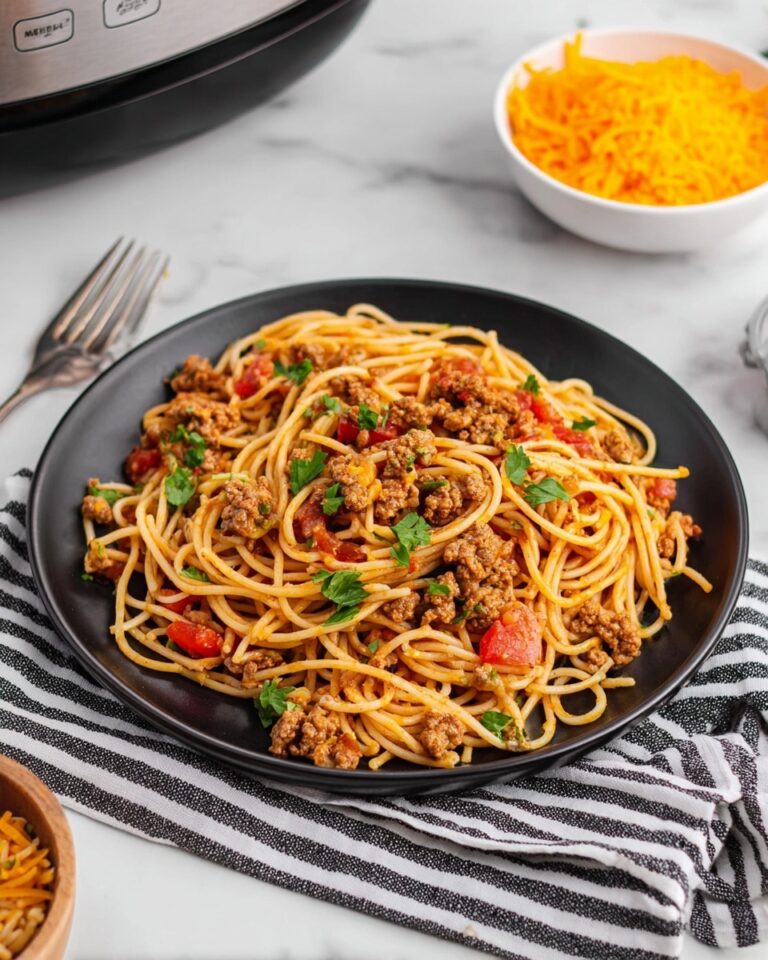 Crockpot Taco Spaghetti Recipe