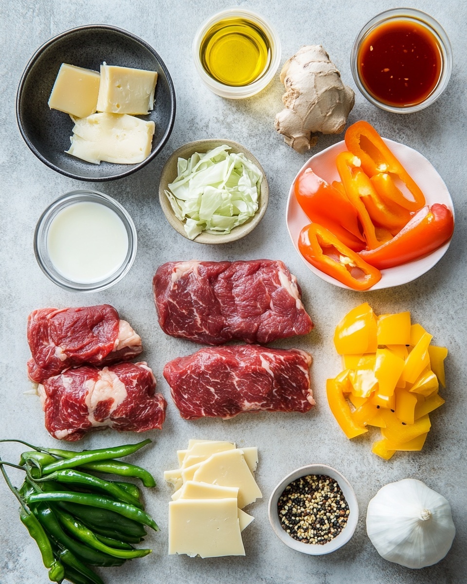 The image shows a sandwich cut in half and stacked, placed on a white marbled surface with white paper underneath. The sandwich has two thick slices of toasted bread with a golden-brown crust. Inside, there are three main layers: a bottom layer of tender, shredded meat with a slightly dark and juicy texture; a middle layer of mixed cooked vegetables including orange carrot bits and some green leafy parts; and a top layer with melted light-colored cheese that blends softly into the other ingredients. The sandwich looks warm and fresh, and the golden outer crust of the bread has a soft, airy texture inside. photo taken with an iphone --ar 4:5 --v 7