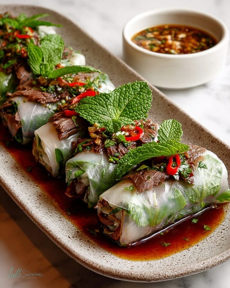 Thai Basil Beef Rolls Recipe