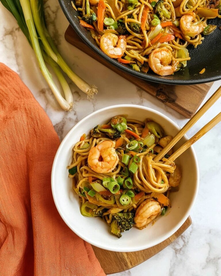 Yaki Udon with Shrimp Recipe