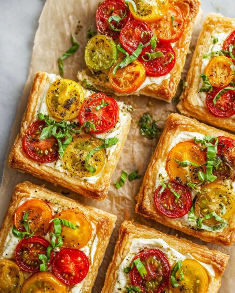 Tomato Tartlets with Puff Pastry Recipe