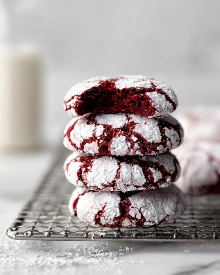 Red Velvet Crinkle Cookies Recipe