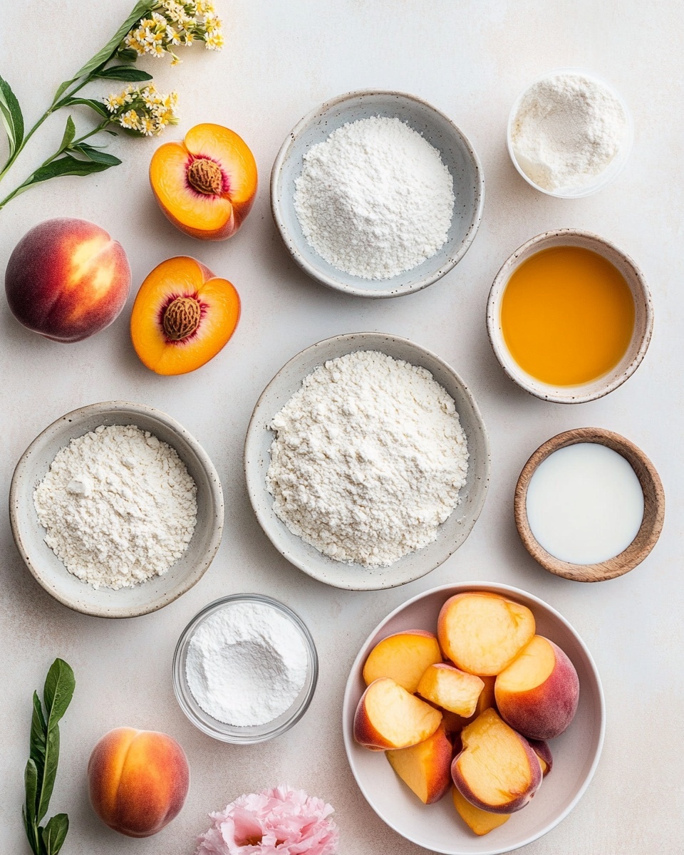 The image shows four muffins with a crumbly topping, placed on a white plate over a white marbled surface. Each muffin has a light brown base with visible small orange chunks inside, and the crumb topping is pale beige with a coarse, sandy texture. The muffins are arranged closely, with a slight focus on the front muffin, highlighting the crumbly texture and the soft baked surface beneath. The background is softly blurred with a hint of a white bottle shape. Photo taken with an iphone --ar 4:5 --v 7