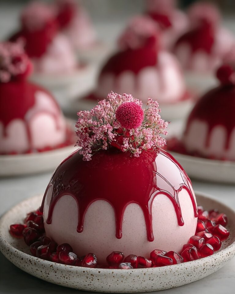 Cherry Blossom Mousse Domes Recipe