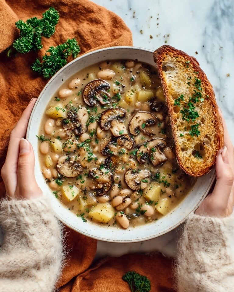 Vegan White Bean Mushroom Stew Recipe