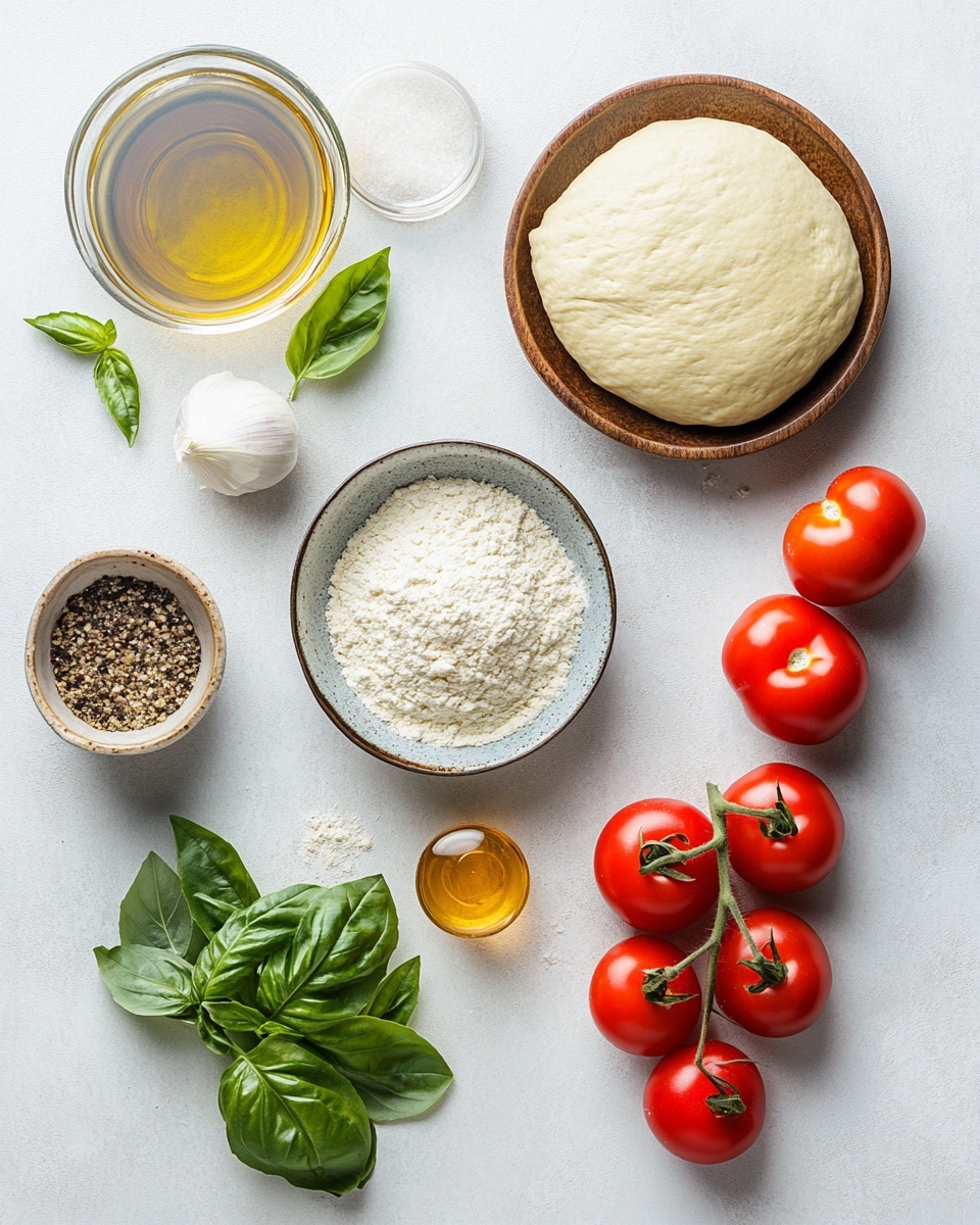 The image shows a golden-brown calzone on a baking tray lined with light brown parchment paper. The calzone has a slightly puffed, smooth crust with a sprinkling of herbs and small bits of seasoning on top, adding texture and a mix of green and orange-brown colors. To the upper left of the calzone, there is a small, clear glass bowl filled with bright red marinara sauce. A few fresh green herb leaves are placed near the calzone, adding a pop of bright green to the scene. The background is a white marbled surface, enhancing the warm tones of the calzone and sauce. Photo taken with an iphone --ar 4:5 --v 7
