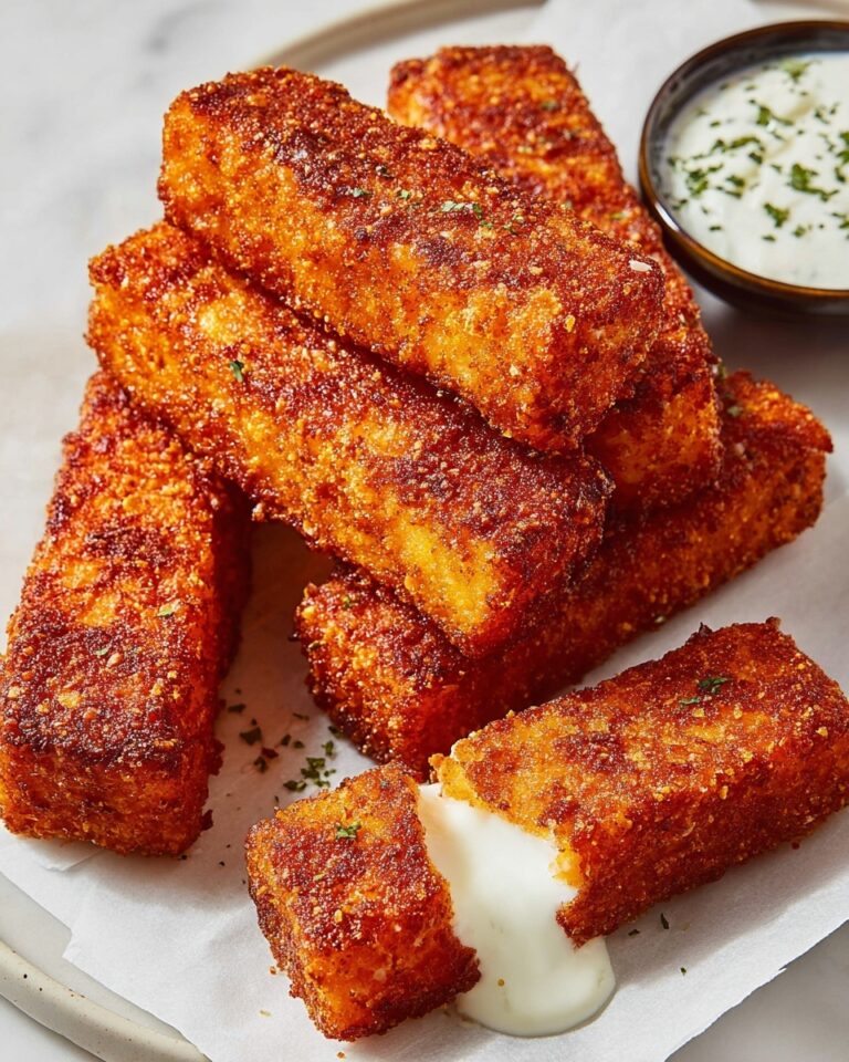 Crispy and Spicy Nashville Hot Mozzarella Sticks Recipe