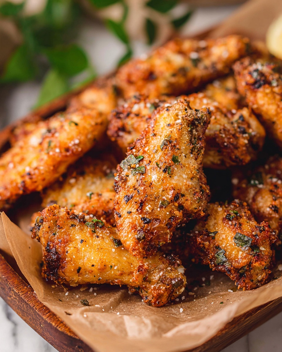 Garlic Parmesan Wings in Air Fryer Recipe