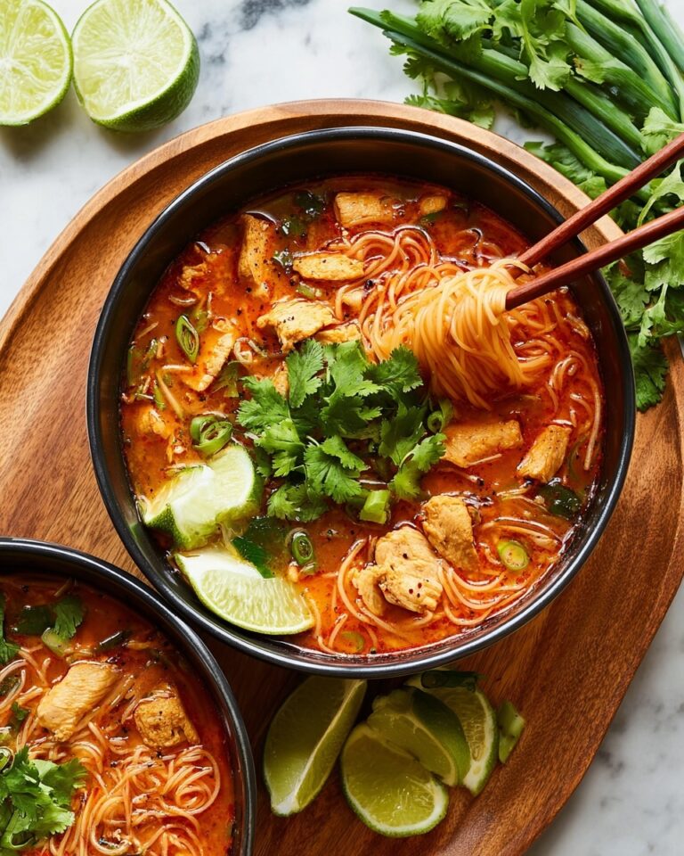 Thai Red Curry Chicken Noodle Soup Recipe