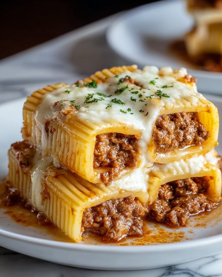 Baked Rigatoni Stuffed with Beef Ragu & Mozzarella Recipe