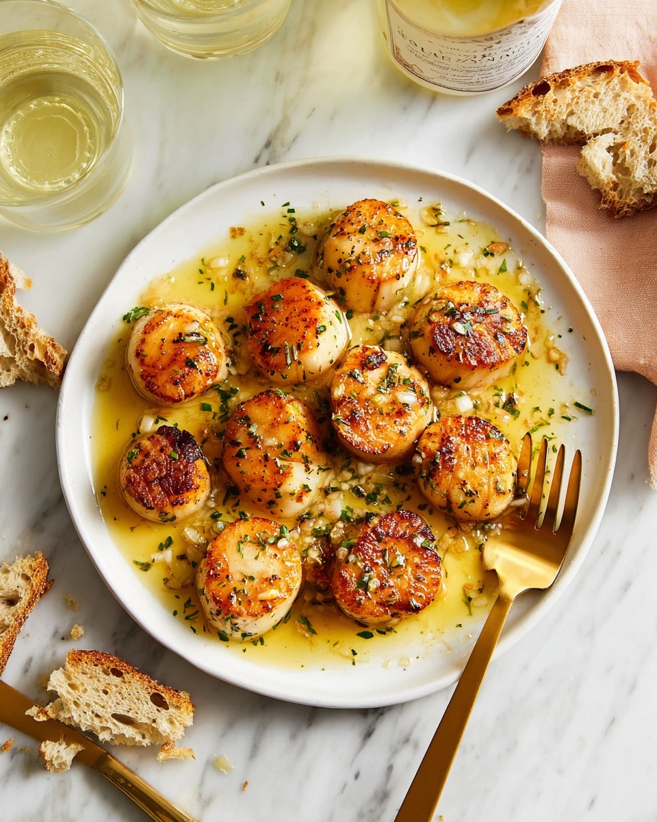 Lemon Butter Scallops Recipe