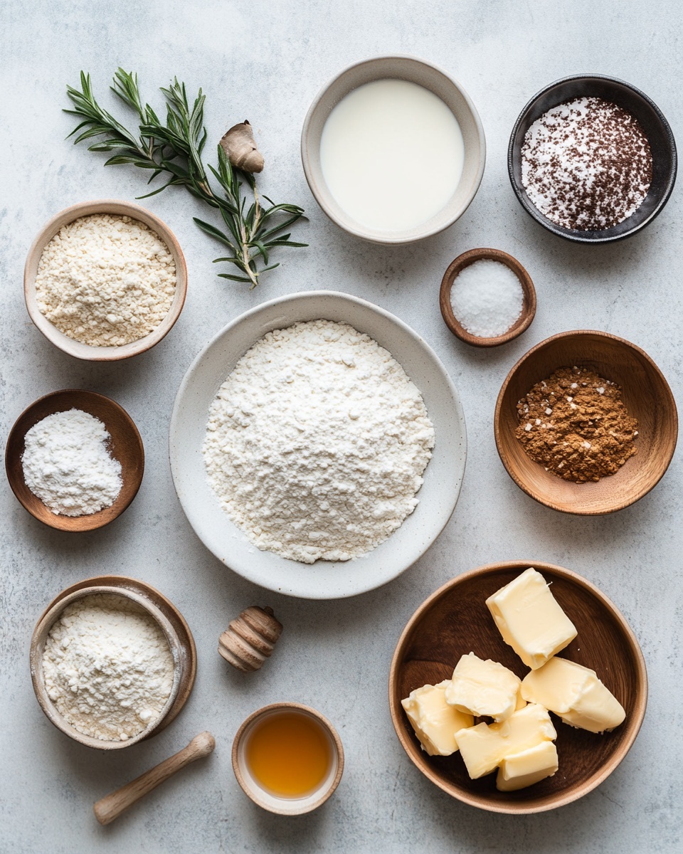 The image shows five square cakes arranged on a round metal wire cooling rack. Each cake has two layers: the bottom layer is a golden-brown, lightly crispy cake, and the top layer is a smooth, glossy light brown icing covering the entire surface. One cake is placed on top of another, showing a soft, moist inside. The cooling rack sits on a white marbled surface, with a white cup filled with milk blurred in the background and a white lace cloth partly underneath the rack. Photo taken with an iphone --ar 4:5 --v 7