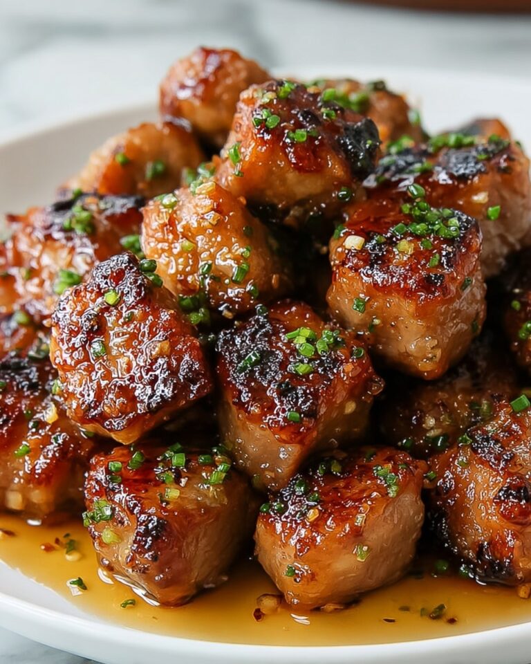 Irresistibly Savory Garlic Pork Bites: Easy Flavor Explosion! Recipe
