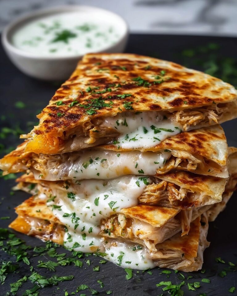Cheesy Hot Honey Chicken Quesadillas Recipe