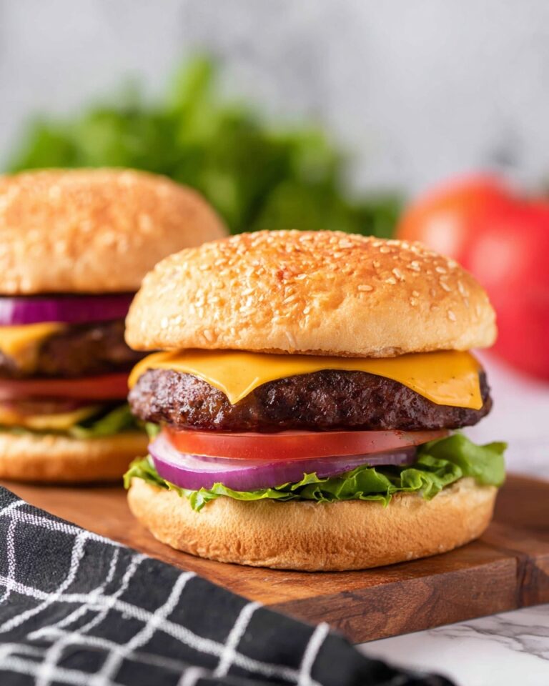 Best Hamburgers in the Air Fryer Recipe