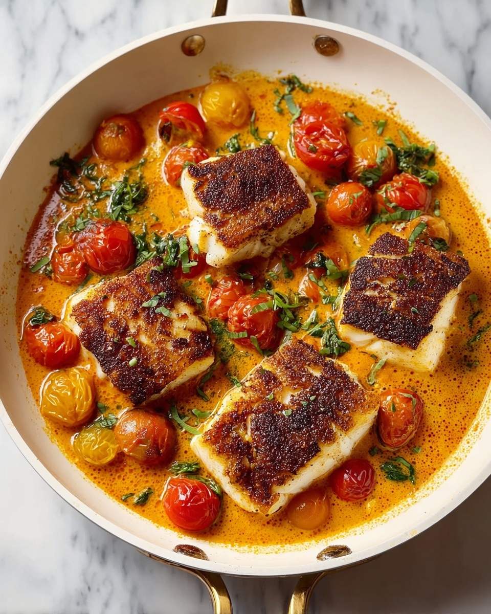 Quick Cod in Tomato Garlic Sauce Recipe