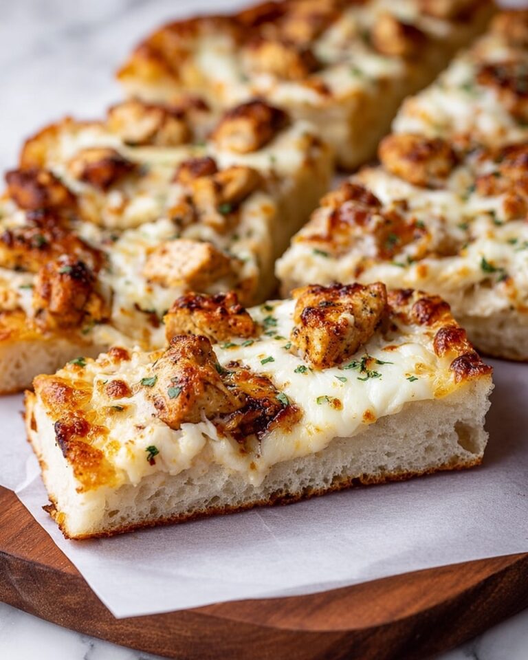 Blackened Chicken Alfredo Garlic Bread Recipe