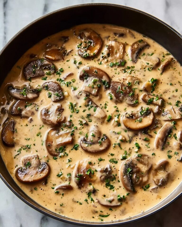 Creamy Mushroom Shallot Gravy Recipe