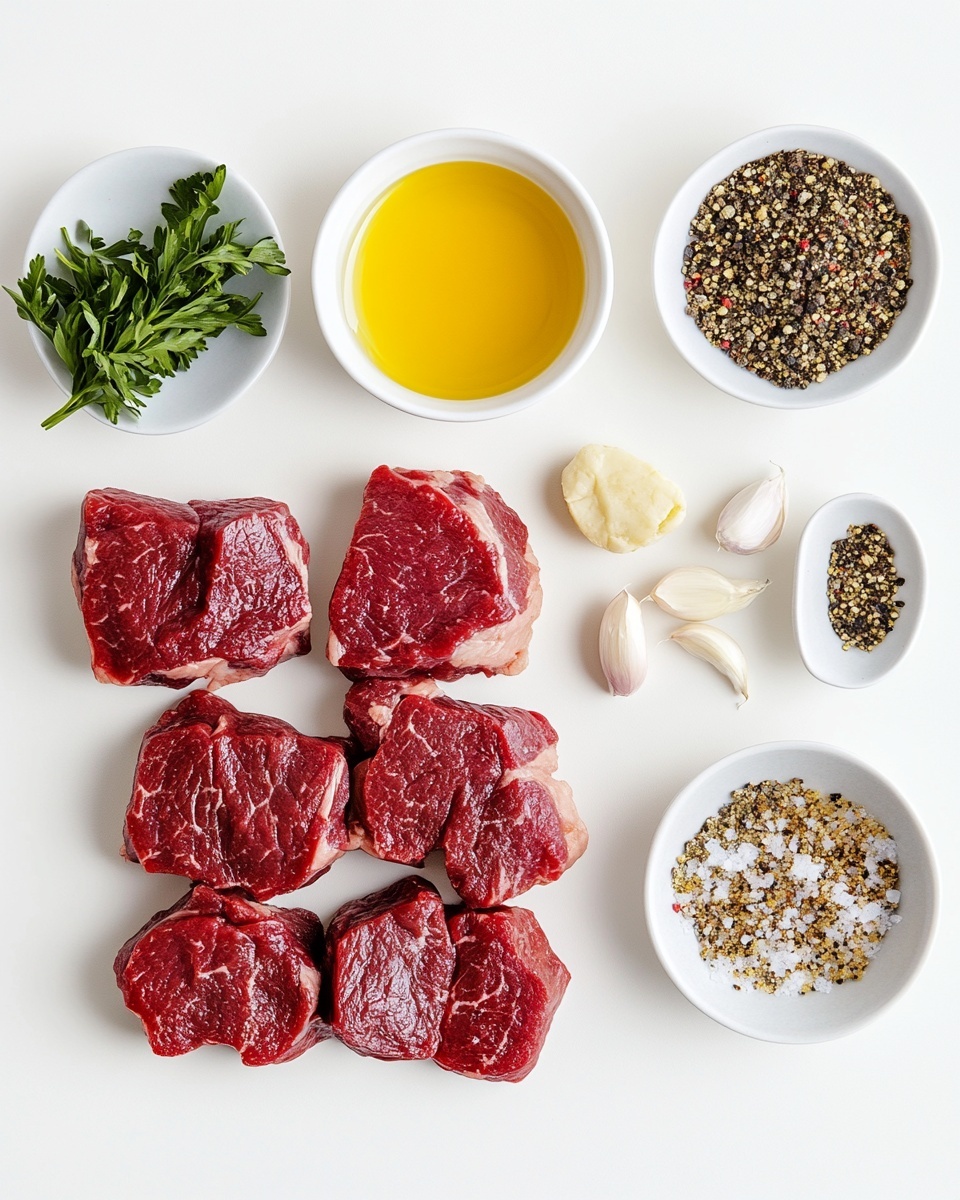A white bowl filled with layers starting with a base of fluffy white rice. On top, there are small, dark brown grilled meat pieces sprinkled with white sesame seeds and tiny green herbs, placed mostly on one side. Next to the meat, bright green shredded lettuce forms a fresh layer, topped with thin rings of purple-red onion. On the other side, there are black beans sitting beside a mix of cooked yellow and red bell peppers and green beans, all slightly charred. The bowl is placed on a wooden surface with a white marbled texture visible around. A gold fork is nearby along with part of a second similar white bowl and a small container of more pickled onion rings. Photo taken with an iphone --ar 4:5 --v 7