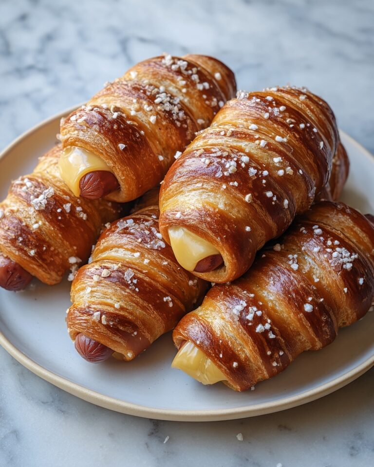 Soft Baked Cheesy Pretzel Dogs Recipe