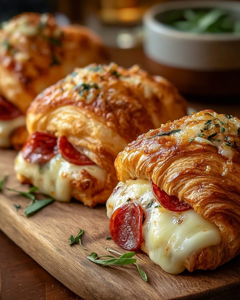 Mozzarella Pepperoni Croissant Rolls Recipe