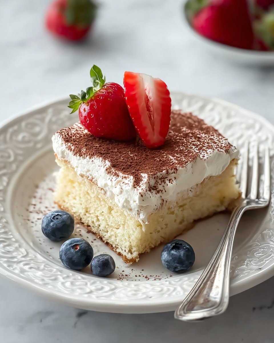 Tres Leches Cake with Rum Milk Sauce Recipe