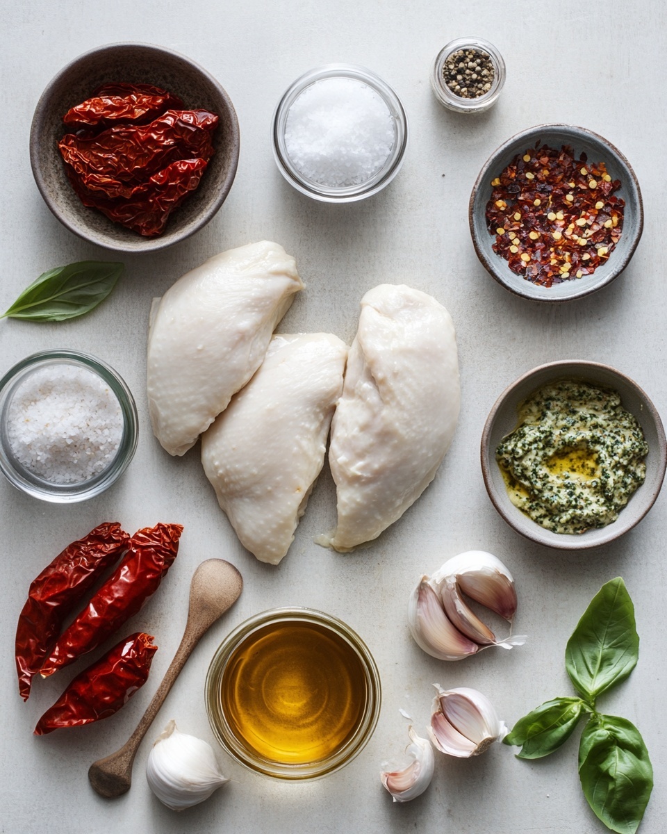 Two white bowls on a white marbled surface each hold a meal of small, pale potato pieces as the bottom layer, covered with a creamy orange sauce mixed with small herbs and spices. On top of the potatoes sits a large, smooth, orange-brown piece of cooked chicken, sprinkled with chopped green herbs. One bowl has a gold fork resting inside it, and near the bowls is a white and blue checkered cloth with a gold fork placed on top. The lighting is bright and natural, emphasizing the colors and textures of the food photo taken with an iphone --ar 4:5 --v 7
