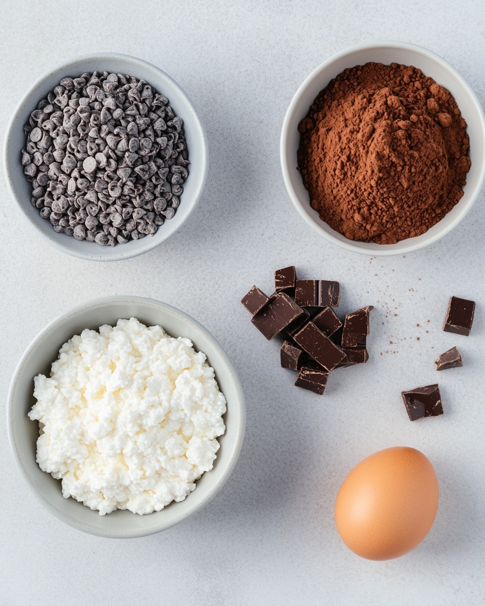 A clear glass rectangular dish holds a dark brown chocolate dessert with a rough, slightly cracked surface and soft, moist texture. On top, there is a single large scoop of smooth, white vanilla ice cream, slightly melting into the chocolate below. The dish is set on a white marbled surface. photo taken with an iphone --ar 4:5 --v 7
