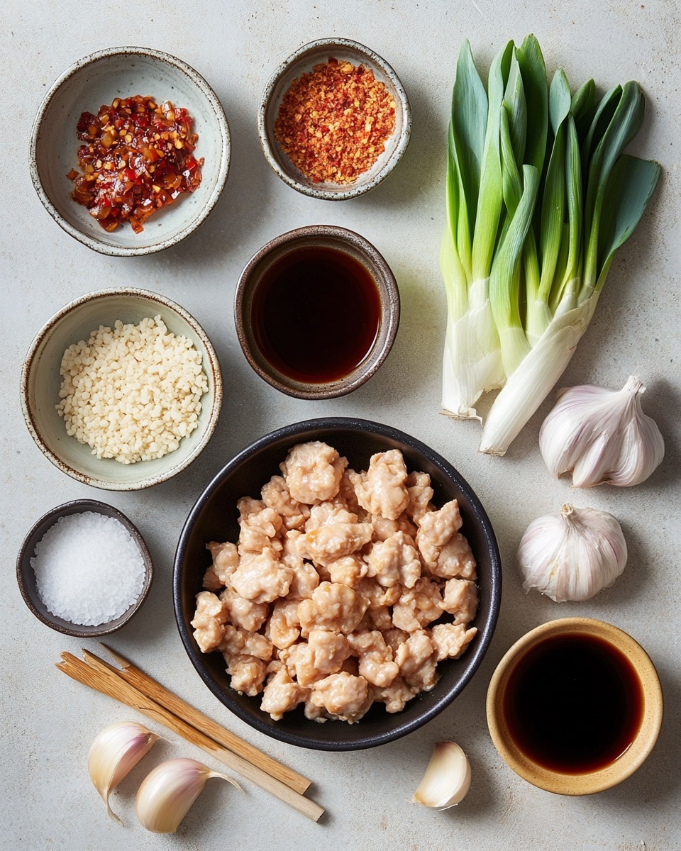 A close-up top view of a white pan with a red handle, filled with browned ground meat cooked in a thick, dark brown sauce with small visible chunks of garlic and sprinkled with sesame seeds on top. To the right of the pan, there is an open white can containing sliced potatoes or similar vegetables. The pan and can are placed on a wooden surface with a white cloth partially visible in the upper left corner. photo taken with an iphone --ar 4:5 --v 7