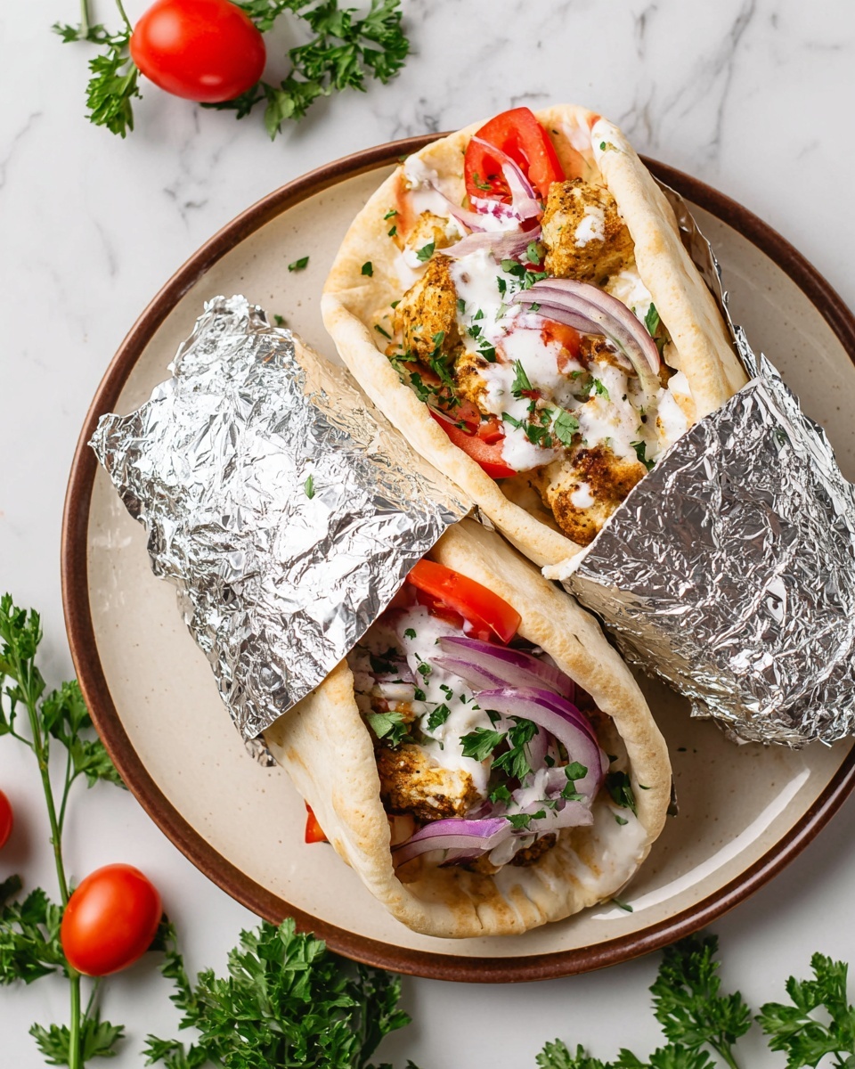 Slow Cooker Chicken Shawarma with Yogurt Sauce Recipe