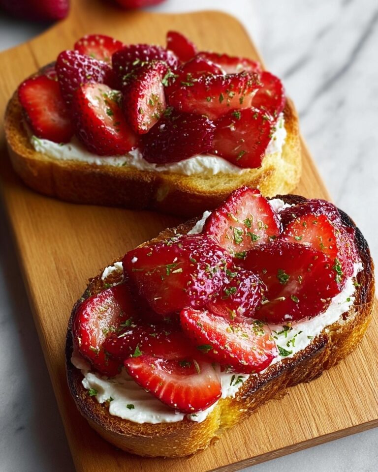 Roasted Strawberry Whipped Ricotta Toast Recipe