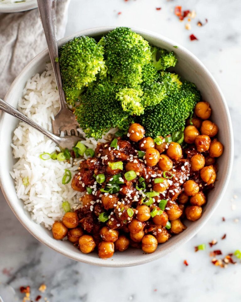 Vegan Sticky Sesame Chickpeas Recipe